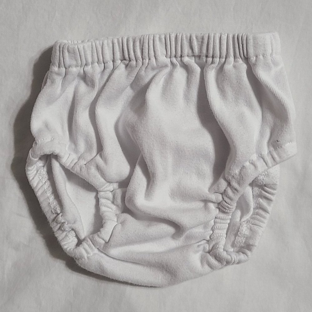 City Threads White Diaper Cover, 6-9 months